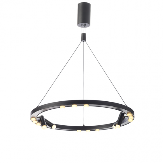 CIRCUS ΚΡΕΜΑΣΤΟ ΦΩΤΙΣΤΙΚΟ LED ΑΛΟΥΜΙΝΙΟ ΜΑΥΡΟ D65xH139CM