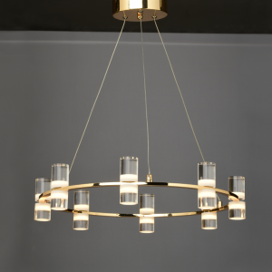 CILIA ΚΡΕΜΑΣΤΟ ΦΩΤΙΣΤΙΚΟ LED ΑΛΟΥΜΙΝΙΟ ΧΡΥΣΟ D52xH131.5M