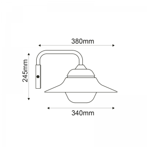 ΓΚΡΙ ΕΠΙΤΟΙΧΟ ΦΩΤΙΣΤΙΚΟ JULIE 1XE27 IP44 ΜΕ ΟΠΑΛ ΓΥΑΛΙ