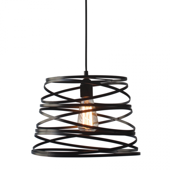 OLA ΚΡΕΜΑΣΤΟ ΜΟΝΟΦΩΤΟ ΦΩΤΙΣΤΙΚΟ ΜΕΤΑΛΛΟ ΜΑΥΡΟ Φ25CM