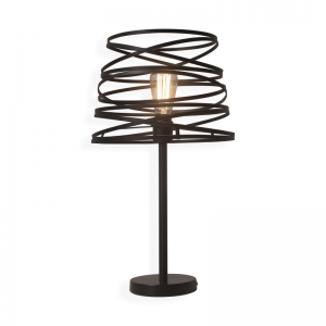 OLA ΕΠΙΤΡΑΠΕΖΙΟ ΦΩΤΙΣΤΙΚΟ ΜΕΤΑΛΛΟ ΜΑΥΡΟ Φ33xH56cm