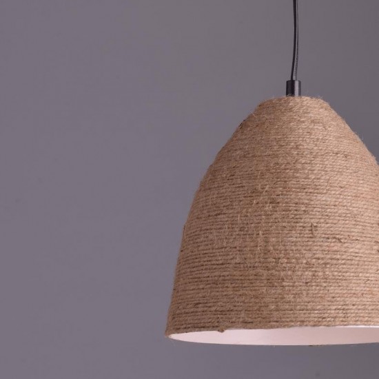 ΚΡΕΜΑΣΤΗ ΚΑΜΠΑΝΑ 1ΧΕ27 ΣΧΟΙΝΙ Φ22χΗ21cm