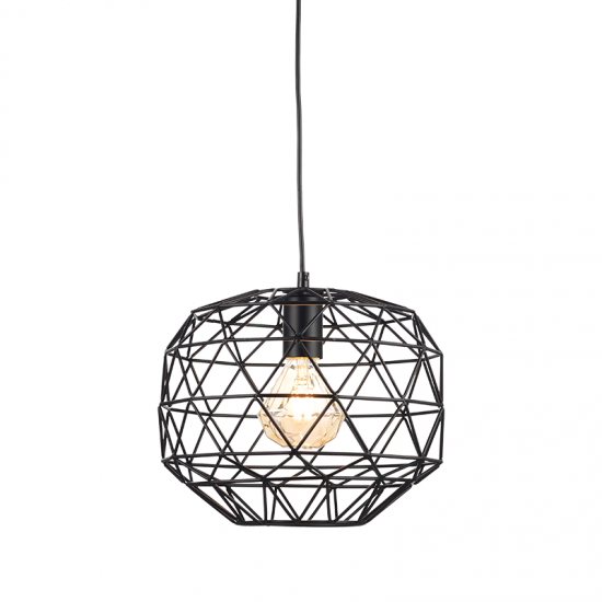 EPIC ΚΡΕΜΑΣΤΟ ΦΩΤΙΣΤΙΚΟ 1ΦΩΤΟ ΜΕΤΑΛΛΟ ΜΑΥΡΟ Φ30xΗ130cm