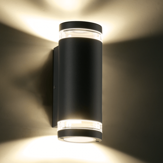 GU10 WALL LUMINAIRE 230V AC DARK GREY IP54 MAX.2X35W-ΦΩΤΙΣΤΙΚΑ ΕΞΩΤΕΡΙΚΟΥ ΧΩΡΟΥ-ΦΑΝΑΡΑΚΙΑ-