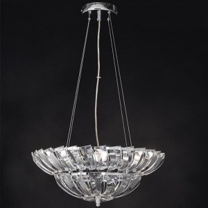 ΚΡΕΜΑΣΤΟ Φ/Σ 4ΧΕ14 ΚΡΥΣΤΑΛΛΟ+ΧΡΩΜΙΟ ΜΕΤΑΛΛΟ Φ45ΧΗ100CM