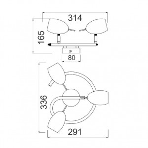 ΣΠΟΤ ΙΙΙ ΡΟΖΕΤΑ ΧΡΩΜΙΟ 3 Χ GU10