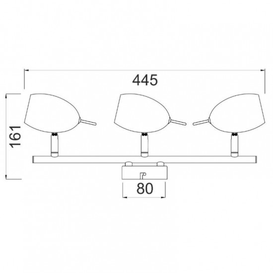 ΣΠΟΤ ΙΙΙ ΧΡΩΜΙΟ 3 Χ GU10