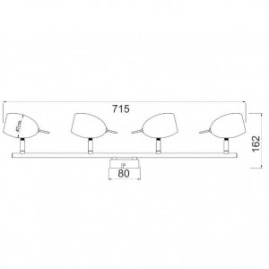 ΣΠΟΤ ΙΙΙΙ ΧΡΩΜΙΟ 4 Χ GU10 