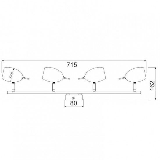 ΣΠΟΤ ΙΙΙΙ ΧΡΩΜΙΟ 4 Χ GU10