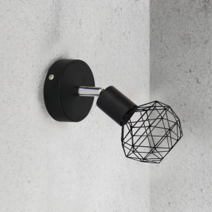 EPIC ΕΠΙΤΟΙΧΙΟ/ΟΡΟΦΗΣ ΦΩΤΙΣΤΙΚΟ 1ΦΩΤΟ ΜΕΤΑΛΛΟ ΜΑΥΡΟ 12,5x9,5x15,5CM