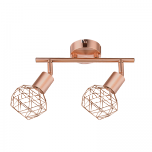 EPIC ΕΠΙΤΟΙΧΙΟ/ΟΡΟΦΗΣ ΦΩΤΙΣΤΙΚΟ 2ΦΩΤΟ ΜΕΤΑΛΛΟ ΧΑΛΚΙΝΟ 30x12,5x19,5cm