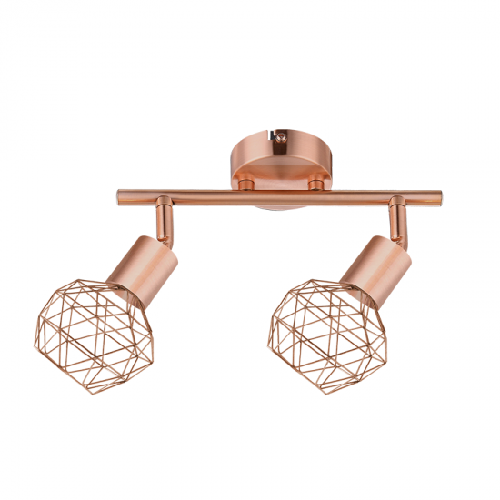 EPIC ΕΠΙΤΟΙΧΙΟ/ΟΡΟΦΗΣ ΦΩΤΙΣΤΙΚΟ 2ΦΩΤΟ ΜΕΤΑΛΛΟ ΧΑΛΚΙΝΟ 30x12,5x19,5cm