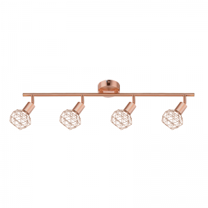 EPIC ΕΠΙΤΟΙΧΙΟ/ΟΡΟΦΗΣ ΦΩΤΙΣΤΙΚΟ 4ΦΩΤΟ ΜΕΤΑΛΛΟ ΧΑΛΚΙΝΟ 68x12,5x19,5CM