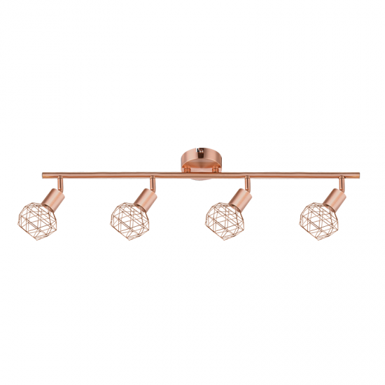 EPIC ΕΠΙΤΟΙΧΙΟ/ΟΡΟΦΗΣ ΦΩΤΙΣΤΙΚΟ 4ΦΩΤΟ ΜΕΤΑΛΛΟ ΧΑΛΚΙΝΟ 68x12,5x19,5CM