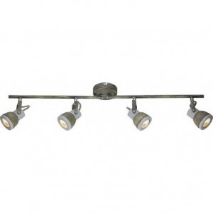 ΕΠΙΤΟΙΧΟ Φ/Σ 4ΧGU10 ΜΕΤΑΛΛΙΚΟ ΑΠΟΧΡΩΣΗ ΣΚΟΥΡΙΑ 68Χ10Χ19CM