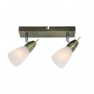 ΣΠΟΤ ΙΙ ΓΥΑΛΙ ΜΠΡΟΝΖΕ 2Χ40W E14