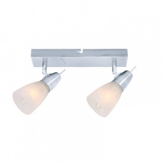 ΣΠΟΤ ΙΙ ΓΥΑΛΙ ΝΙΚΕΛ ΜΑΤ 2Χ40W E14