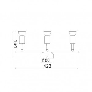 ΣΠΟΤ ΙΙΙ ΛΕΥΚΟ ΜΑΤ 3 Χ GU10