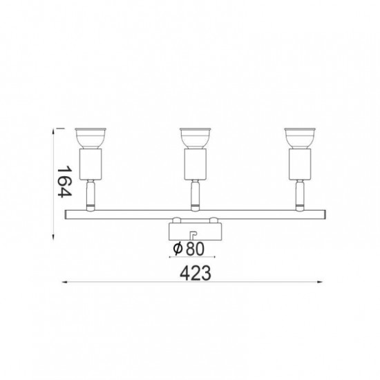 ΣΠΟΤ ΙΙΙ ΛΕΥΚΟ ΜΑΤ 3 Χ GU10