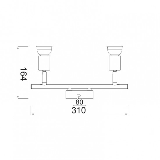ΣΠΟΤ 2ΧGU10 ΜΕΤΑΛΛΙΚΟ ΟΡΕΙΧΑΛΚΟ ΓΥΑΛΙΣΤΕΡΟ