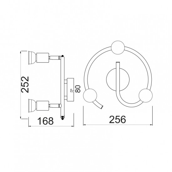 ΣΠΟΤ ΙΙΙ ΡΟΖΕΤΑ ΛΕΥΚΟ ΜΑΤ 3 Χ GU10