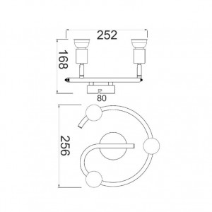 ΣΠΟΤ ΙΙΙ ΡΟΖΕΤΑ ΑΣΗΜΙ ΒΑΦΗΣ 3 Χ GU10