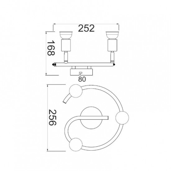 ΣΠΟΤ ΙΙΙ ΡΟΖΕΤΑ ΑΣΗΜΙ ΒΑΦΗΣ 3 Χ GU10