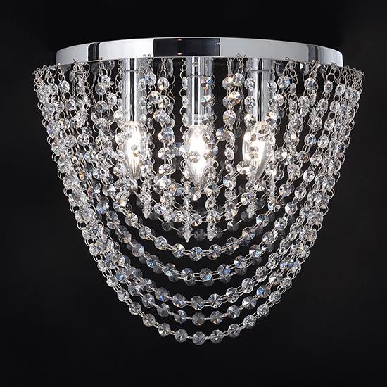 Φ/Σ ΟΡΟΦΗΣ 4ΧΕ14 ΚΡΥΣΤΑΛΛΟ+ΧΡΩΜΙΟ ΜΕΤΑΛΛΟ Φ40ΧΗ30CM