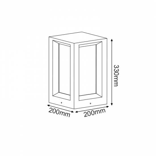 ΦΩΤΙΣΤΙΚΟ ΚΗΠΟΥ 330MM IP65 2xE27 Max.7W ΛΕΥΚΟ ΤΣΙΜΕΝΤΟ & PC ΚΑΛΥΜΜΑ-ΦΩΤΙΣΤΙΚΑ ΕΞΩΤΕΡΙΚΟΥ ΧΩΡΟΥ-ΦΩΤΙΣΤΙΚΑ ΕΔΑΦΟΥΣ-