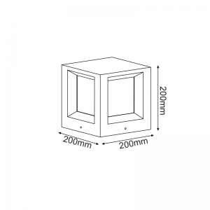 ΦΩΤΙΣΤΙΚΟ ΚΗΠΟΥ 200MM IP65 Ε27 Max.7W ΛΕΥΚΟ ΤΣΙΜΕΝΤΟ & PC ΚΑΛΥΜΜΑ
