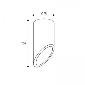 ΕΠΙΤΟΙΧΟ Φ/Σ 1ΧGU10 ΛΕΥΚΟ ΤΣΙΜΕΝΤΟ D7XH16CM