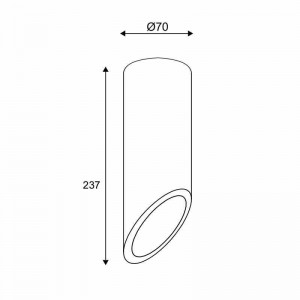ΕΠΙΤΟΙΧΟ Φ/Σ 1ΧGU10 ΜΑΥΡΟ ΤΣΙΜΕΝΤΟ D7XH24CM