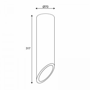 ΕΠΙΤΟΙΧΟ Φ/Σ 1ΧGU10 ΜΑΥΡΟ ΤΣΙΜΕΝΤΟ D7XH32CM