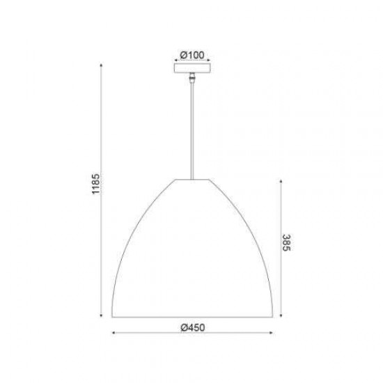 ΚΡΕΜΑΣΤΟ Φ/Σ 1ΧΕ27 ΚΑΛΑΜΙ Φ45ΧH119CM
