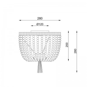ARISTA ΦΩΤΙΣΤΙΚΟ ΟΡΟΦΗΣ ΜΟΝΟΦΩΤΟ ΞΥΛΙΝΕΣ ΧΑΝΤΡΕΣ Φ40X28