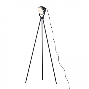 GLOW ΕΠΙΔΑΠΕΔΙΟ ΦΩΤΙΣΤΙΚΟ 1ΦΩΤΟ ΜΕΤΑΛΛΟ ΜΑΥΡΟ 56x56xΗ145cm