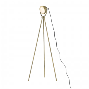 GLOW ΕΠΙΔΑΠΕΔΙΟ ΦΩΤΙΣΤΙΚΟ 1ΦΩΤΟ ΜΕΤΑΛΛΟ ΧΡΥΣΟ ΣΑΤΙΝΕ 56x56xΗ145cm