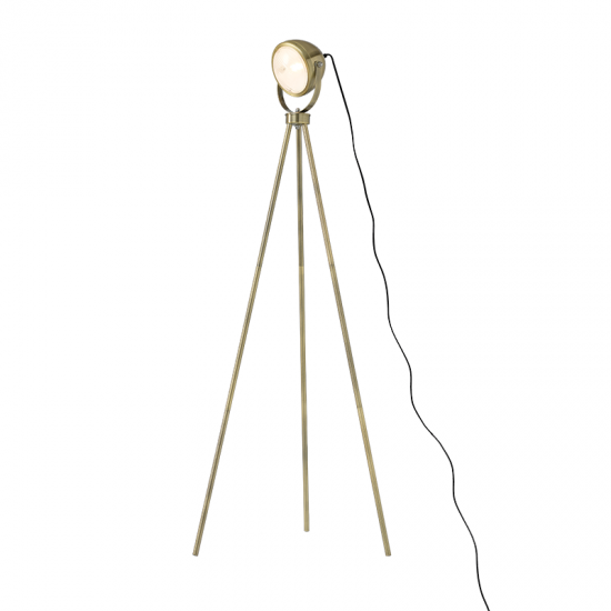 GLOW ΕΠΙΔΑΠΕΔΙΟ ΦΩΤΙΣΤΙΚΟ 1ΦΩΤΟ ΜΕΤΑΛΛΟ ΧΡΥΣΟ ΣΑΤΙΝΕ 56x56xΗ145cm