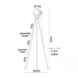 GLOW ΕΠΙΔΑΠΕΔΙΟ ΦΩΤΙΣΤΙΚΟ 1ΦΩΤΟ ΜΕΤΑΛΛΟ ΧΡΥΣΟ ΣΑΤΙΝΕ 56x56xΗ145cm