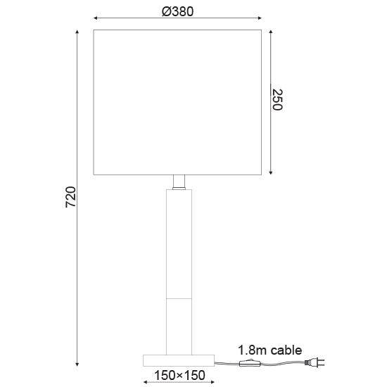 ΕΠΙΤΡΑΠΕZΙΟ Φ/Σ 1ΧΕ27 ΜΕΤΑΛΛΙΚΟ ΝΙΚΕΛ+ΓΚΡΙ ΑΜΠΑΖΟΥΡ Φ36ΧΗ53CM
