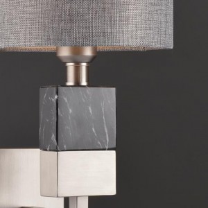 ΕΠΙΤΟΙΧΟ Φ/Σ 1ΧΕ27 ΜΕΤΑΛΛΙΚΟ ΝΙΚΕΛ+ΓΚΡΙ ΑΜΠΑΖΟΥΡ 20Χ25ΧΗ30CM