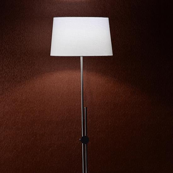 ΕΠΙΔΑΠΕΔΙΟ Φ/Σ 1ΧΕ27 ΜΕΤΑΛΛΟ ΝΙΚΕΛ+ΛΕΥΚΟ ΑΜΠΑΖΟΥΡ Φ43ΧΗ152CM