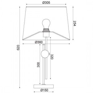 ΕΠΙΤΡΑΠΕΖΙΟ Φ/Σ 1ΧΕ27 ΜΕΤΑΛΛΟ ΟΡΕΙΧΑΛΙΚΝΟ+ΛΕΥΚΟ ΑΜΠΑΖΟΥΡ Φ36ΧΗ62CM