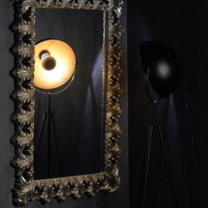 ΕΠΙΔΑΠΕΔΙΟ Φ/Σ 1ΧΕ27 ΜΕΤΑΛΛΙΚΟ ΜΑΥΡΟ/ΧΡΥΣΟ Φ48ΧΗ150CM