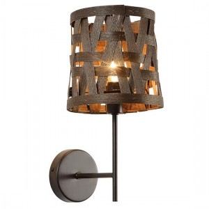 ΕΠΙΤΟΙΧΟ Φ/Σ 1ΧΕ27 ΜΕΤΑΛΛΙΚΟ ΚΑΦΕ+ΚΑΛΑΜΙ 17Χ21ΧΗ35CM