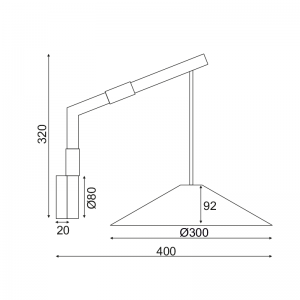ΕΠΙΤΟΙΧΟ Φ/Σ 1Χ GX53 ΦΥΣΙΚΟ ΞΥΛΟ 30Χ40Χ32CM