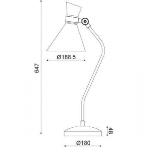ΕΠΙΤΡΑΠΕΖΙΟ Φ/Σ 1ΧΕ27 ΜΕΤΑΛΛΟ ΜΑΥΡΟ+ΟΡΕΙΧΑΛΚΟ 32Χ18,5ΧΗ67,5CM
