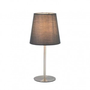 ΠΟΡΤΑΤΙΦ ΥΦΑΣΜΑ ΓΚΡΙ ΜΕ ΒΑΣΗ ΝΙΚΕΛ 1X40W E14 H28CM