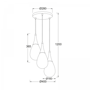 DROP ΚΡΕΜΑΣΤΟ 3ΦΩΤΟ ΦΩΤΙΣΤΙΚΟ ΡΟΖΕΤΑ ΜΕΤΑΛΛΟ ΧΑΛΚΙΝΟ Φ41cm