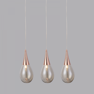 DROP ΚΡΕΜΑΣΤΟ 3ΦΩΤΟ ΦΩΤΙΣΤΙΚΟ ΡΑΓΑ ΜΕΤΑΛΛΟ ΧΑΛΚΙΝΟ 64Χ16cm